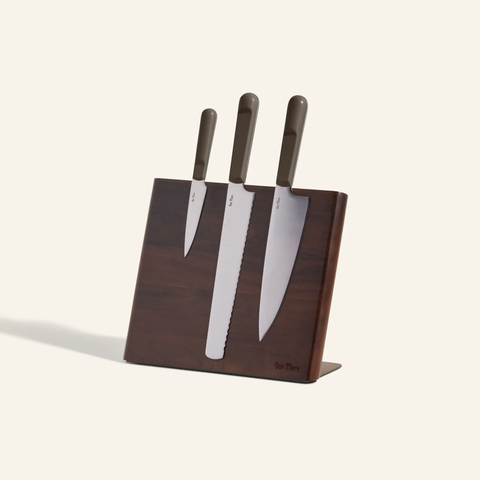 Knife Trio + Walnut Knife Block - Image 3