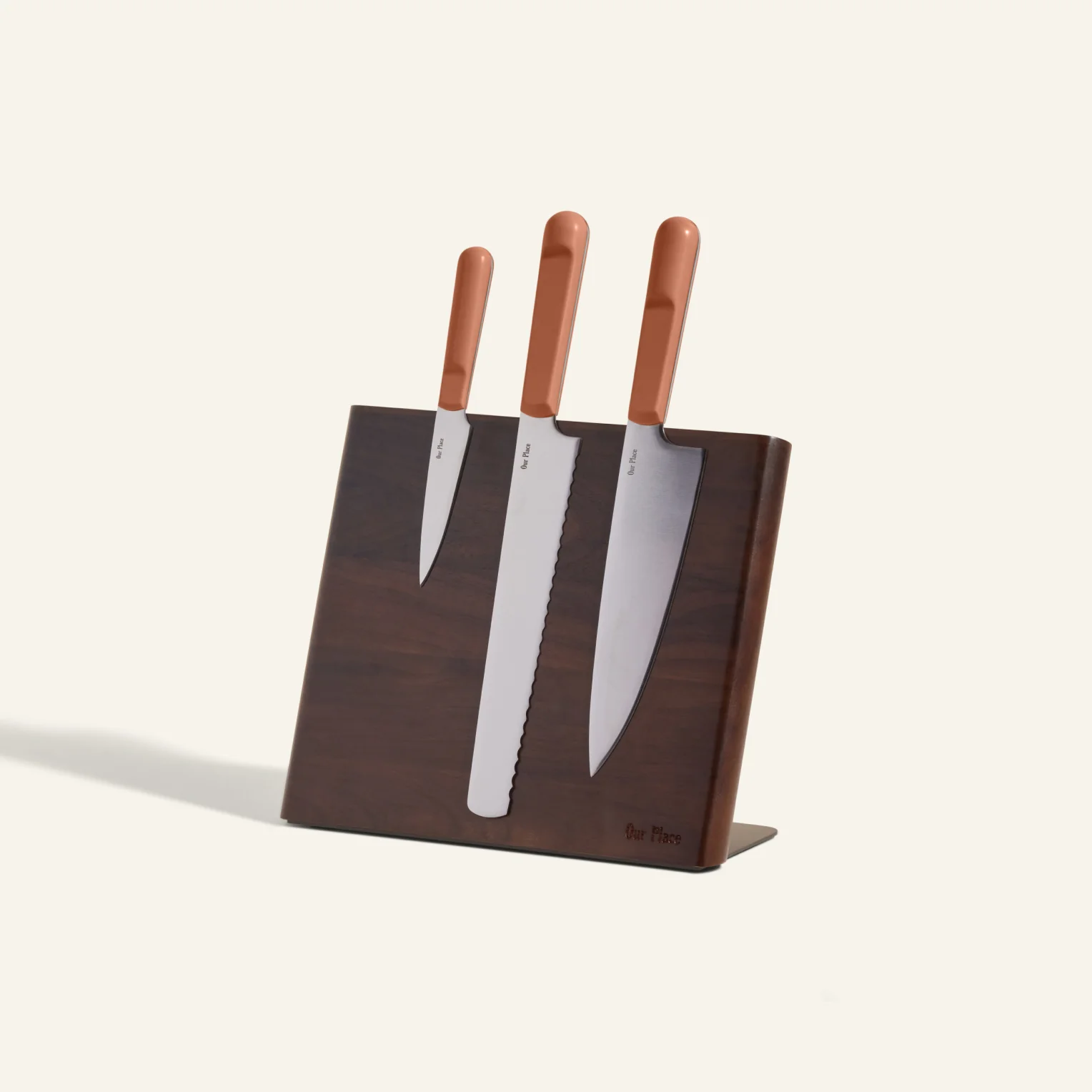 Knife Trio + Walnut Knife Block - Image 4
